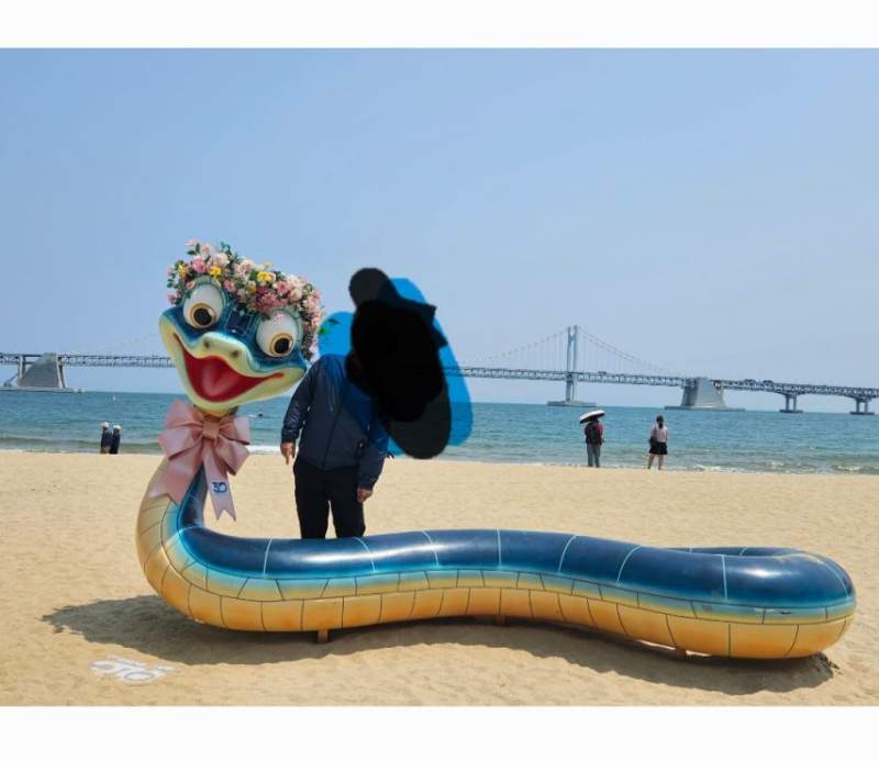 광안리해수욕장에 뱀 사는거 아니??