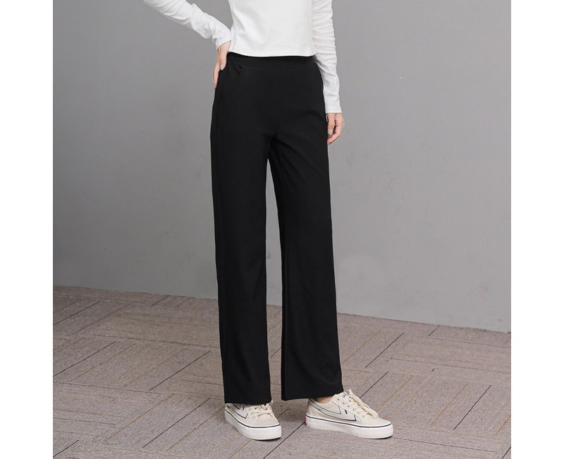 에이플심플 겨울 기모바지 블랙