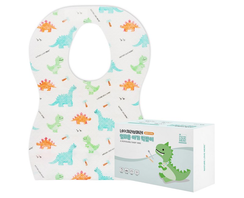 네이쳐러브메레 유아용 일회용 턱받이