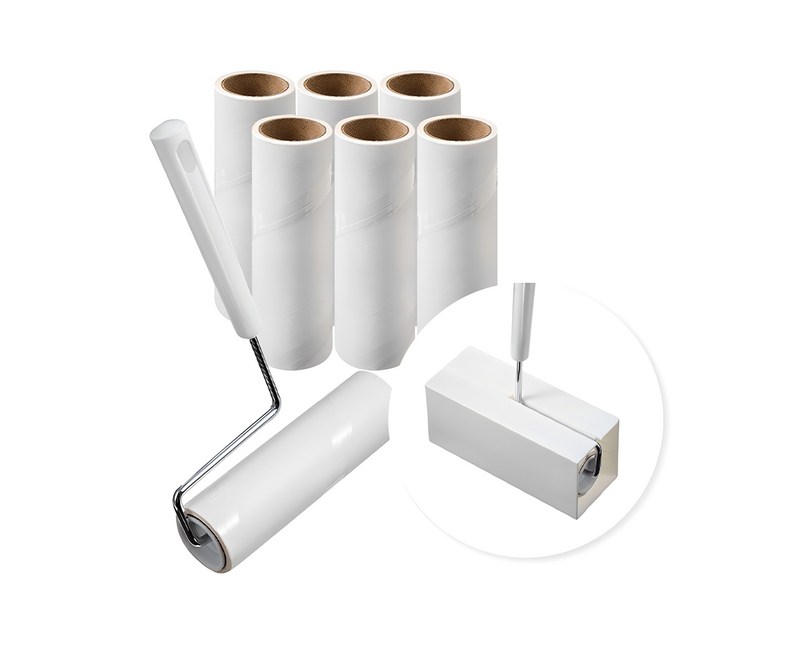 코멧 사선컷팅 테이프 클리너 핸들 + 거치대 + 리필 7개 (16cm x 12m)