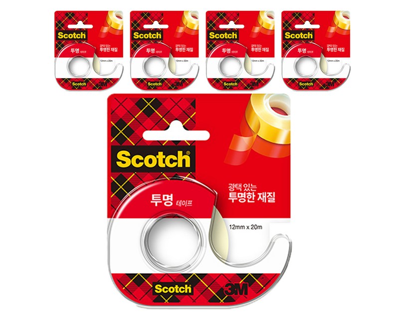 스카치 다용도 테이프 522D 디스펜서 12mm x 20m