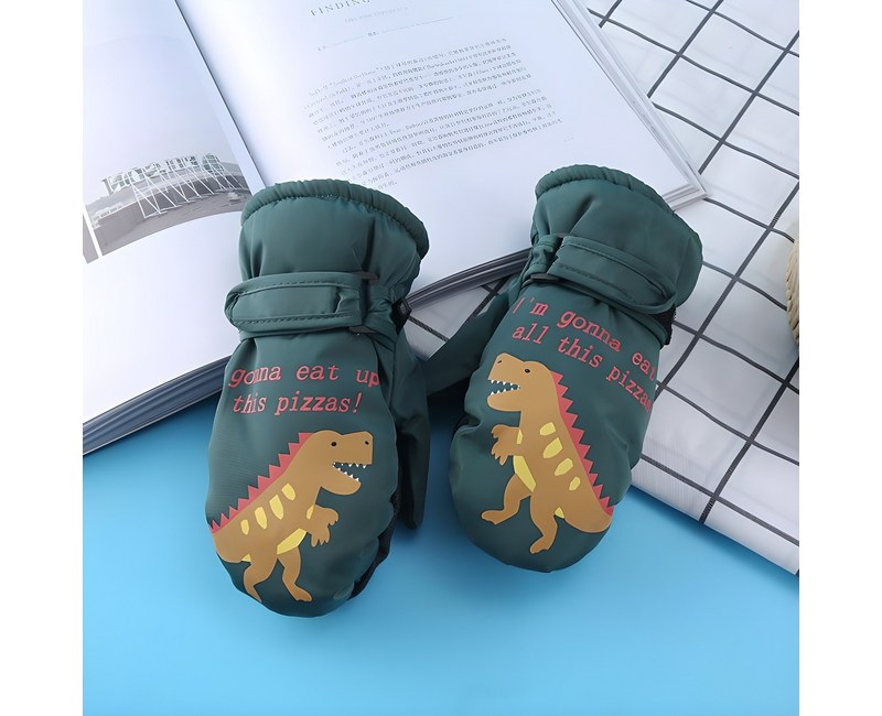 더메르시 아동용 공룡 방수 벙어리 장갑