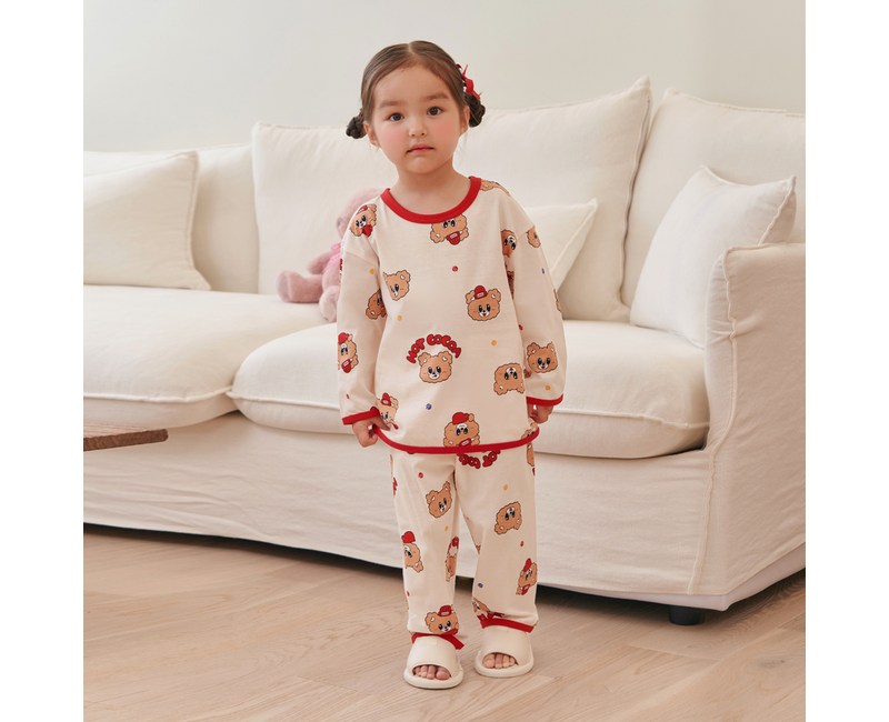 올로미미 9부 코튼 실내복 상하 세트