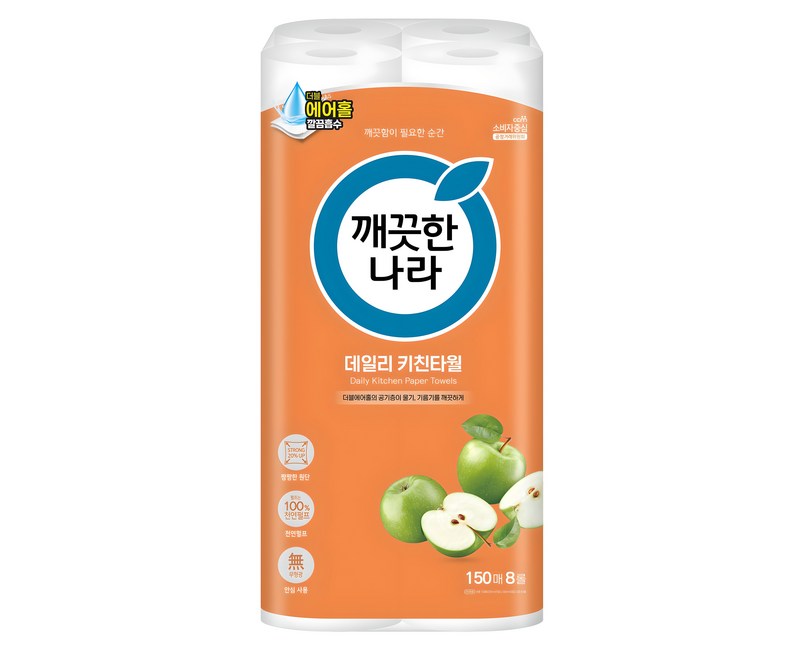 깨끗한나라 데일리 천연펄프 키친타월