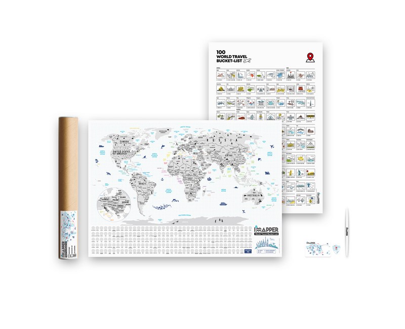아임매퍼 월드 스크래치맵 세계지도