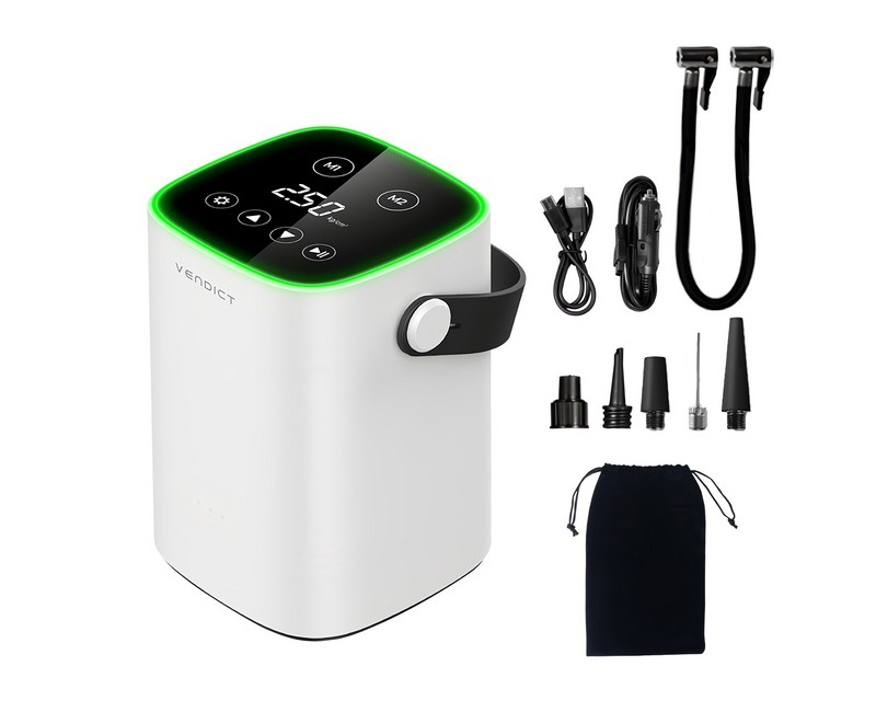 벤딕트 자동차 타이어 무선 공기압 주입기 7500mAh + 60cm 양방향 노즐