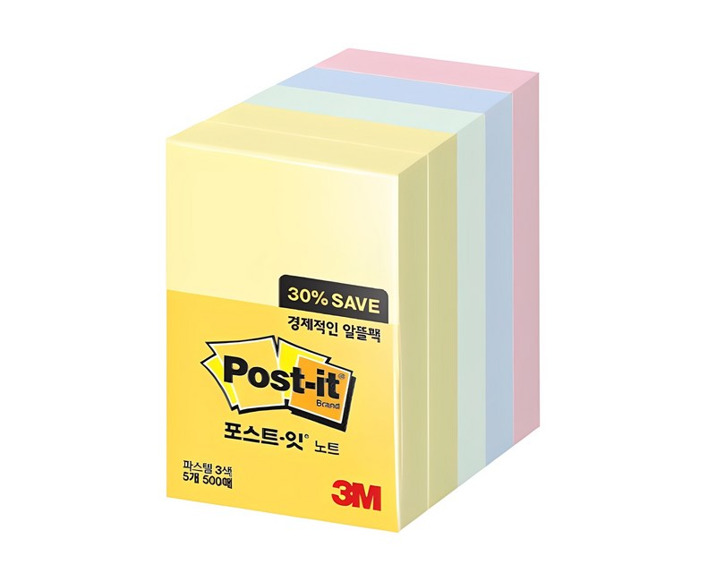 쓰리엠 포스트잇 노트 알뜰팩 656-5