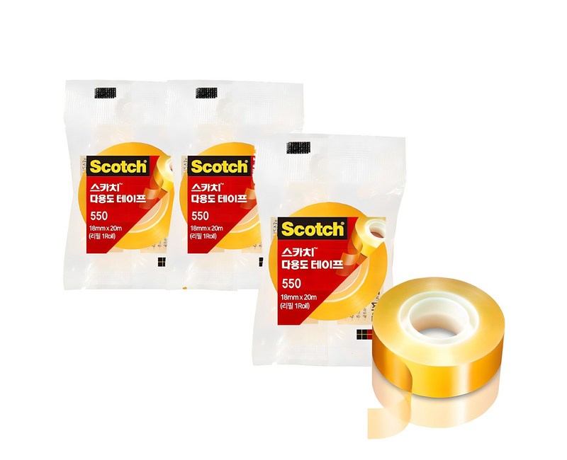 쓰리엠 스카치 다용도 테이프 550 18mm x 20m