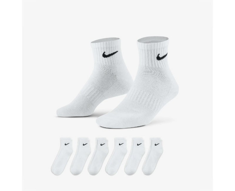 나이키 에브리데이 쿠션 트레이닝 앵클 샥스 스포츠 중목 양말(2세트 6켤레)