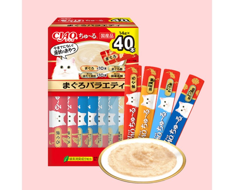 챠오츄르 고양이 버라이어티 짜먹는 간식 40p