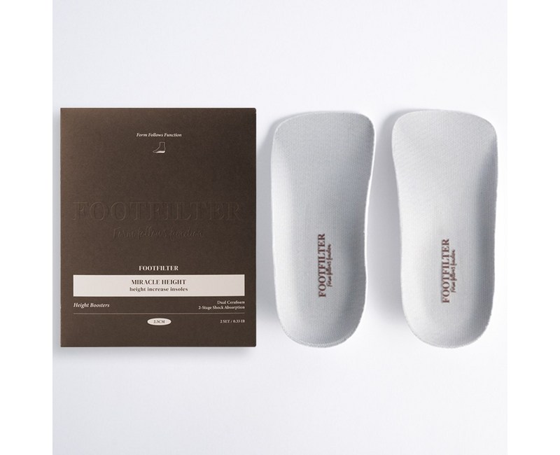 풋필터 미라클 하이 AIR 키높이 깔창 2세트