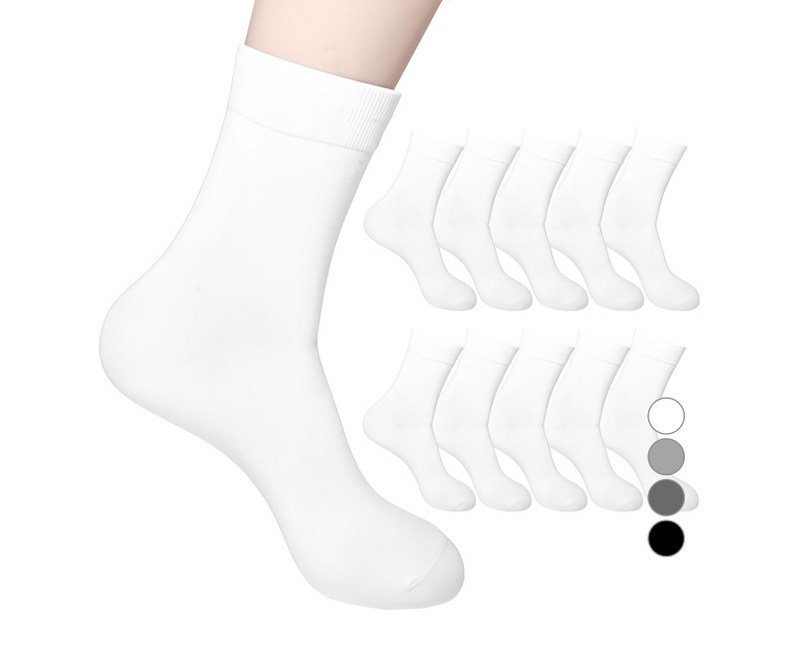 두발로 남성용 프리미엄 무지 중목 양말 10켤레