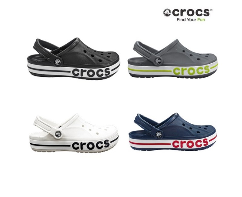 크록스 스포츠 클로그 남녀공용 바야밴드 화이트