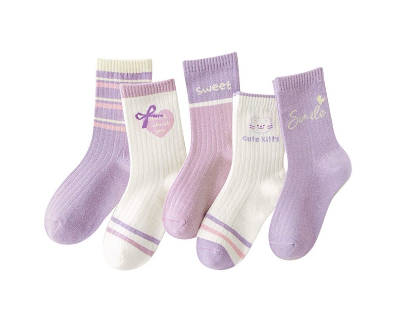 아이뿜 스마일 키티 양말 5켤레 세트 F191