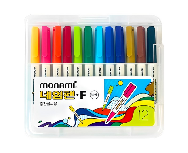 모나미 중간글씨용 네임펜 세트