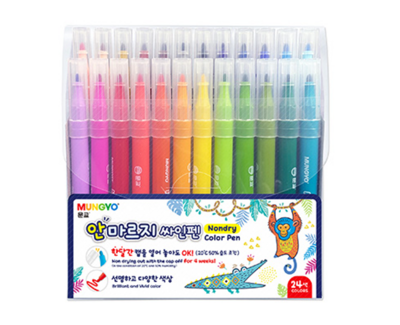 문교 안마르지 싸인펜 24색 MNDP-24A