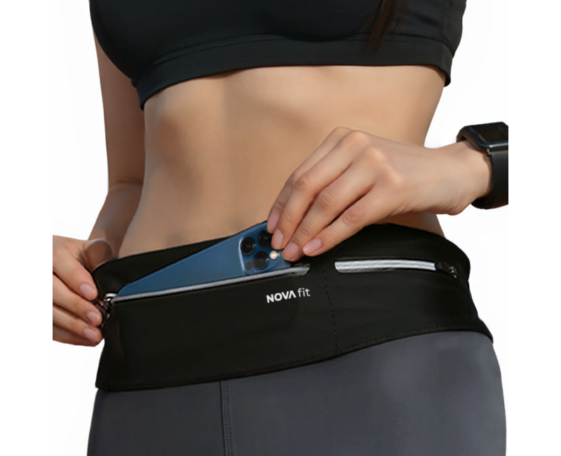 노바핏 고급형 러닝 벨트 가방 와이드 플립 벨트