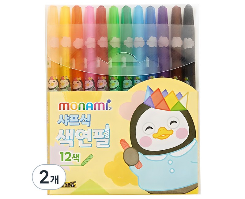 모나미 펭수 샤프식 색연필