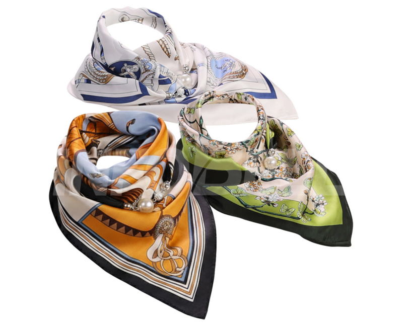 [TV홈쇼핑정품 인포벨]앙드레김 실크핏 전주링 원터치 스카프 자석 마그네틱 가을 부모님 파리 스카피 머플러