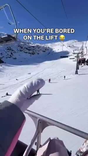 리프트에서 시간때우는 방법