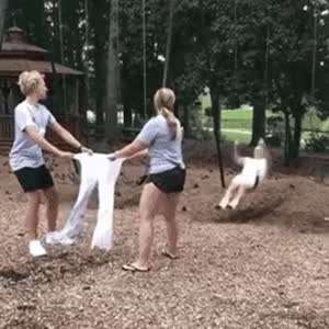 바지 한 번에 입기