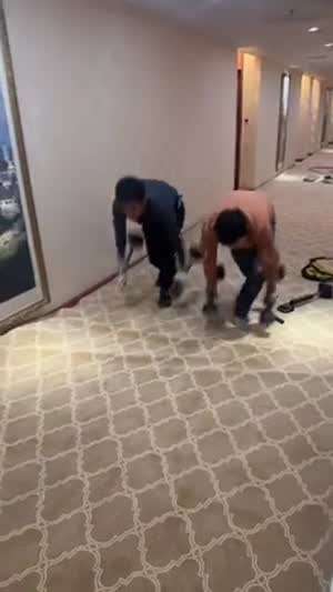 호텔 카펫 바닥 까는 방법