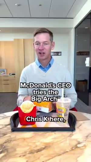 미국에서 반응 겁나 안좋은 맥도날드CEO 먹방
